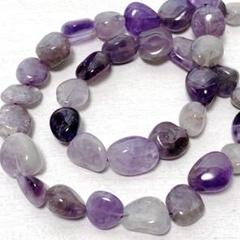 bi067/SALE！天然石◇アメジストAB　タンブル　1連