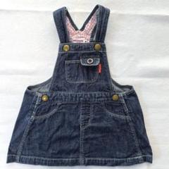 【美品】MIKIHOUSE デニム ジャンバースカート