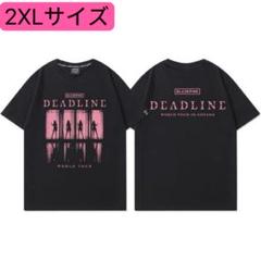 新品　BLACKPINK Tシャツ DEADLINE Tシャツ　Mサイズ　黒 Tシャツ -DEADLINE LOGO-（BLACK PIGMENT DYE）