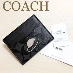 新品 未使用 ★ COACH コーチ メンズ カードケース パスケース UFO