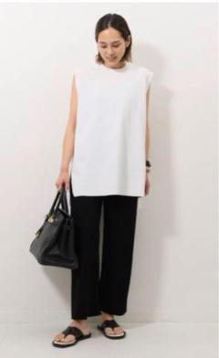 AP STUDIO White イージーknit ノースリーブトップスのサムネイル
