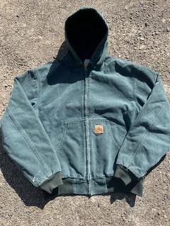 新品正規品  Carhartt アクティブジャケット モスグリーン 星タグ 革パッチ ジャケット・アウター