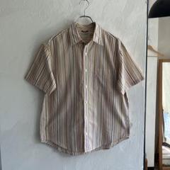 90S J.CREW マルチカラー ストライプシャツ M ジェイクルー