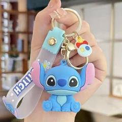 ディズニー リロ&スティッチ ブルーおすわりver キーホルダー ストラップ ディズニー リロ&スティッチ ブルーおすわりver キーホルダー