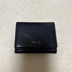 美品 agnes b. VOYAGE L字ファスナー コンパクトウォレット 黒 ab-60593-1.jpg
