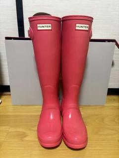 HUNTER ハンター 長靴 レインブーツ ピンク 25cm HUNTER レインシューズ、ブーツ（色：ピンク系）｜シューズ