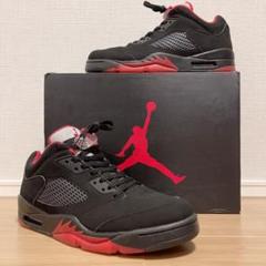 【良品】NIKE AIR JORDAN 5 LOW オルタネイト90 黒 28