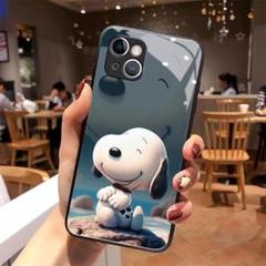 スヌーピー iPhone 16e/16/16Proケース 強化ガラス アイフォン