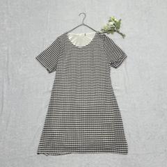 eur3【13号】ボーダーワンピース 後ろリボン ゆったり♪ フレア 大人可愛い