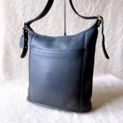 【COACH 】VINTAGE オールドコーチ ショルダーバッグ 本革 黒