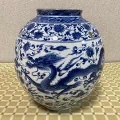 染付　岩に花鳥　花瓶　大 59bd52df9543c6ebf1feeef987ff47