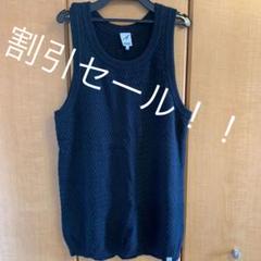 タンクトップ　　ニット生地　　希少　BLACK ヒップホップ　B系のサムネイル
