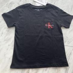 Calvin Klein jeans ブラック　ロゴtシャツ 105サイズ