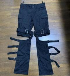 ブラックピースナウ　ブラック ワイドパンツ フロントポケット付き BLACK PEACE NOW（ブラックピースナウ）の古着 ゴス美品！ (Page 1)