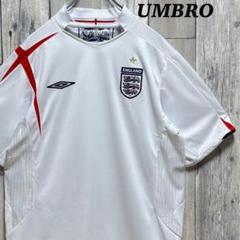 アンブロ　UMBRO イングランド代表 ホワイト　ゲームシャツ　デサント