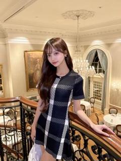 ♡AVEC TOI エターナル半袖チェックワンピース♡