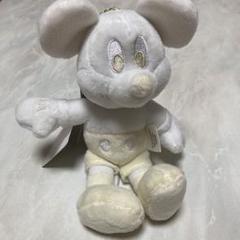 ホワイト ミッキーマウス ぬいぐるみ LED