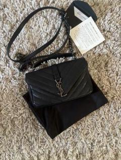 【SAINT LAURENT】ラージ カリプソ ショルダーバッグ・中古 今日特価】Saint Laurent Calypso アームチェーンバッグ（羊皮紋
