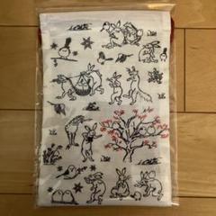 鳥獣戯画 巾着