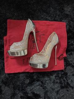 【希少】 Christian Louboutin ブライダル レース 150mm