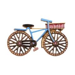 ピンズ バッジ ブローチ バッヂ ( 青いフレーム ) 自転車 サイクル