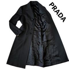美品 PRADA 2016コレクション ロングコート ランウェイモデル XL 美品 PRADA 2016コレクション ロングコート ランウェイモデル XL