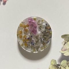 ボタニカル-6 ハンドメイド ヘアゴム ブローチ ポニーフック キーホルダー