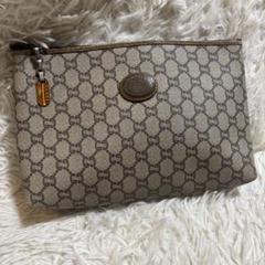 GUCCI グッチプラス　クラッチバッグ　ポーチ　レザー GUCCI オールドグッチ PLUS グッチプラス クラッチバッグ