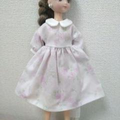 リカちゃん 丸えりワンピース 小花②