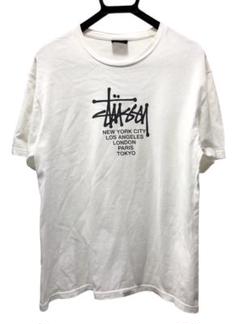 STUSSY ステューシー 5大都市 筆記体ロゴプリント 半袖 Tシャツ