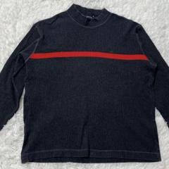 美品✨【ノーティカ】ロングTシャツ長袖 カジュアル ボーダー ロゴ刺繍 大きめL
