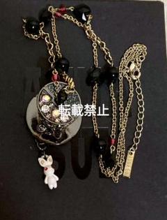 ANNA SUI ネックレス　帽子　ウサギ　ハート　ロングネックレス　レア