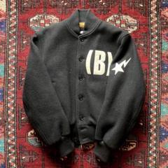 非売品　90s ape bape スタジャン　スタッフ　限定 ☆非売品☆ スタッフ限定 袖レザー スタジャン Sサイズ a