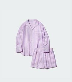 ユニクロ　パジャマ　ピンク　M ストライプ