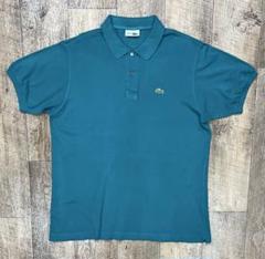 フランス製 CHEMISE LACOSTE フレンチラコステ ポロシャツ ブルー 70s フランス製 CHEMISE LACOSTE ラコステ ワンポイント