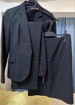 ✨美品3点セット✨LES MUES ビジネススーツ ブラック AOKI LES MUES リクルート 就活 スーツ ブラック3点セット