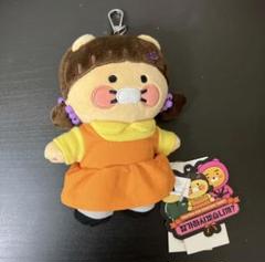 【新作】イカゲーム✖️カカオフレンズ　ぬいぐるみキーホルダー2個セット カカオフレンズ☆新品 イカゲーム マスコット キーホルダー2個