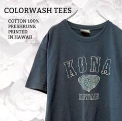 『COLORWASH TEES』ハワイ ウミガメ Tシャツ 半袖【M】ネイビー