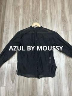 AZUL BY MOUSSY アズールバイマウジー シアーシャツ M ブラック
