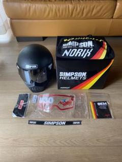 シンプソン　m30 NORIX マットブラック　訳あり　おまけ付き　写真追加 SIMPSON（バイク） 新品アウトレット シンプソンヘルメット M30