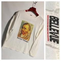 90'sヴィンテージフィンセントファンゴッホ自画像アートTシャツロンT白