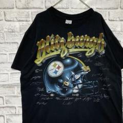 USA製90sヴィンテージTシャツ！シングルステッチスティーラーズ古着XL79