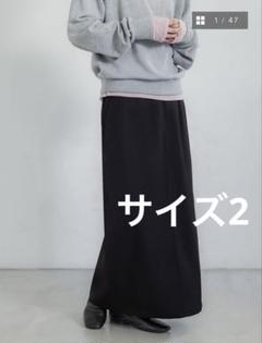 クルーレ crewre バックタックナロースカート ブラック　サイズ2
