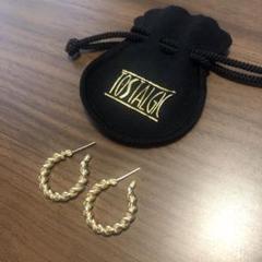 Tostalgic clothing　Twisted hoop pierce Twisted hoop earring / pierce / gold | Tostalgi