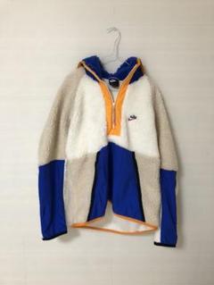 【美品】ナイキ NIKE ボアジャケット ハーフジップ M ゆめまる 人気Mサイズ】ナイキ☆ゆめまる着用モデル 刺繍ロゴハーフジップ