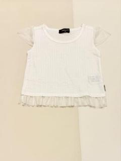 【80サイズ】COMME CA ISM フリル付きホワイトトップス 80サイズ