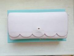 kate spade フリル長財布ピンク