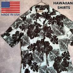アロハシャツ アメリカ ハワイ製 オープンカラーシャツ MADE IN USA