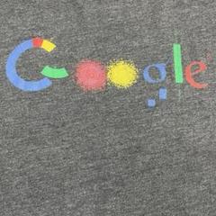 Google ロゴ Tシャツ ダークグレー　企業Tシャツ　Mサイズ　グーグル