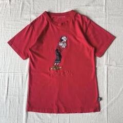 90s vintage オリーブ ポパイ センター刺繍 キャラクターTシャツ